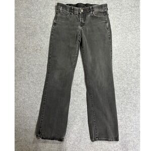 Wrangler Q-Baby Ultimate Riding Jeans 9/10x34 Black No Gap Waistband Denim